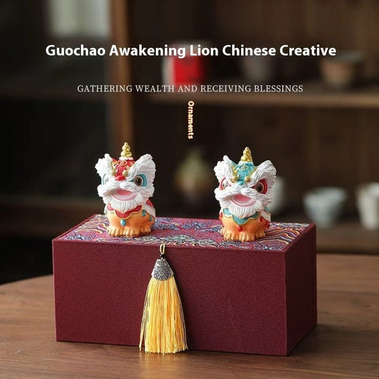 Lion Dance Ornaments: Traditional and Cute Collide - 我的商店