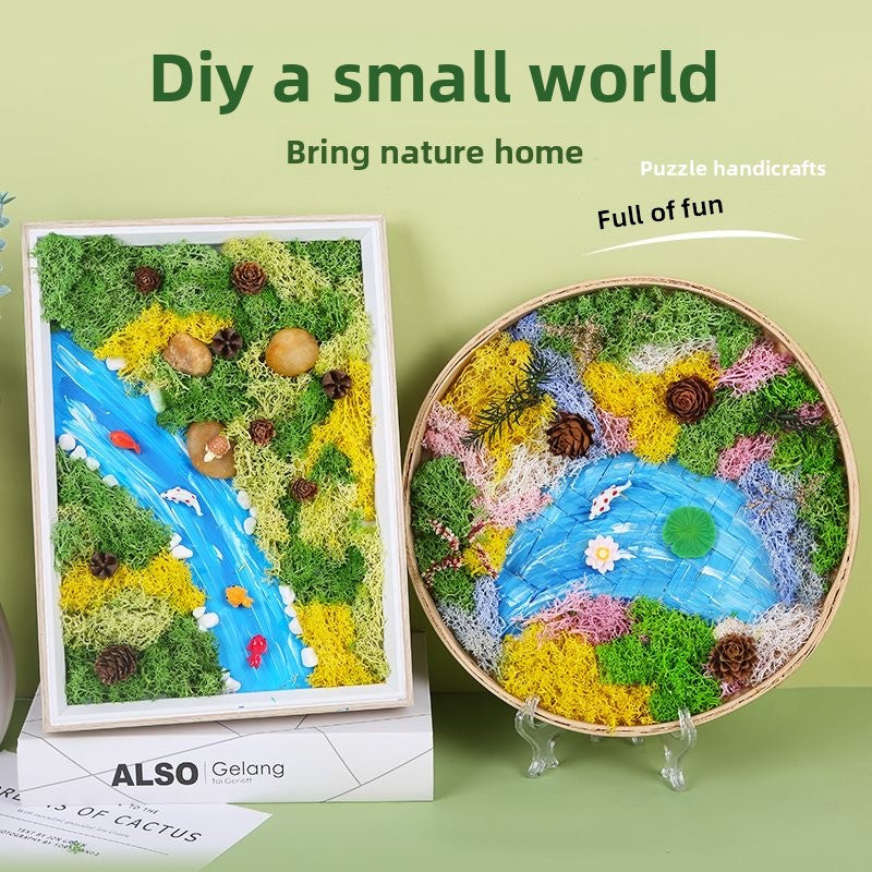 DIY Bamboo Weaving Plant Paintings