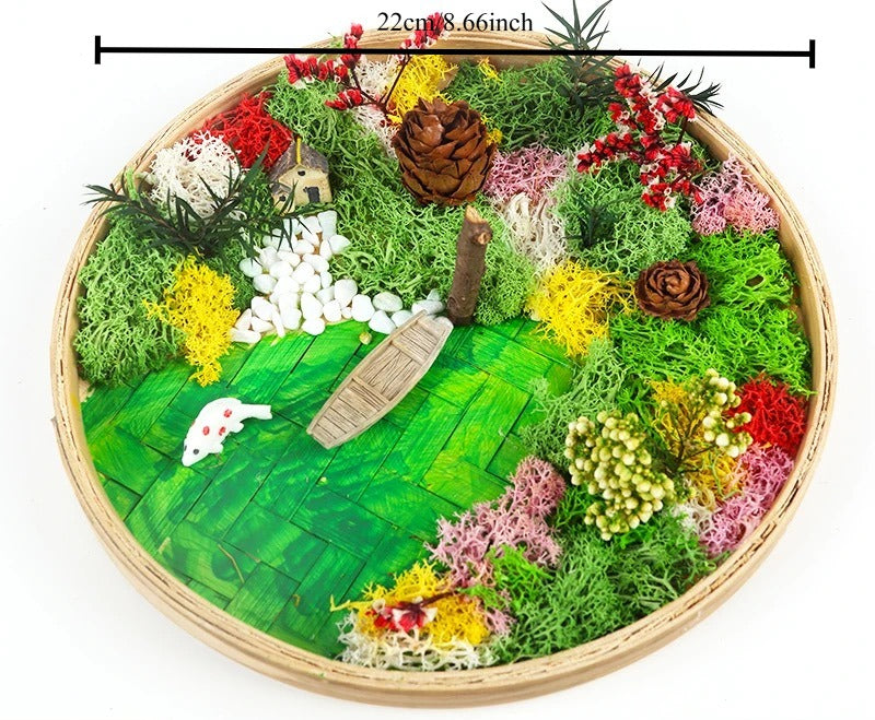 DIY Bamboo Weaving Plant Paintings