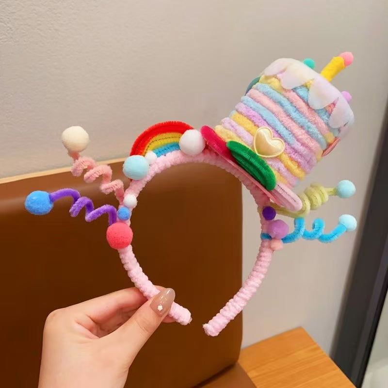Children Are Playing Around With Hair Bands
