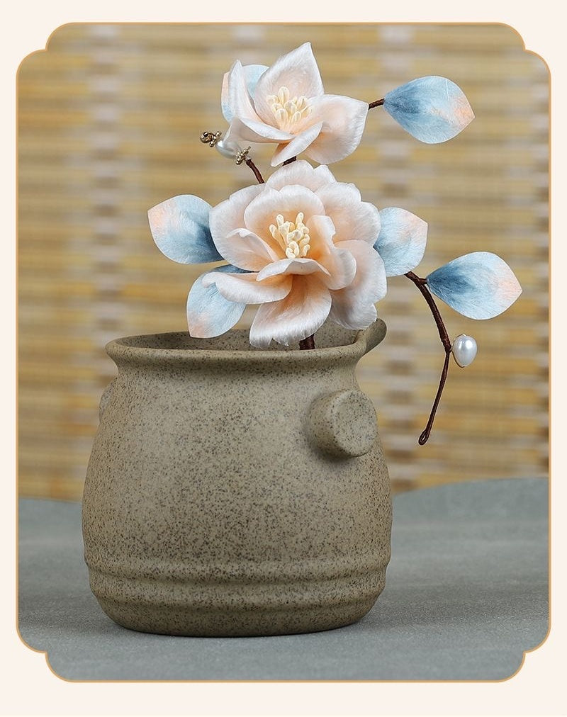 Intangible Cultural Heritage Velvet Flower Brooch
