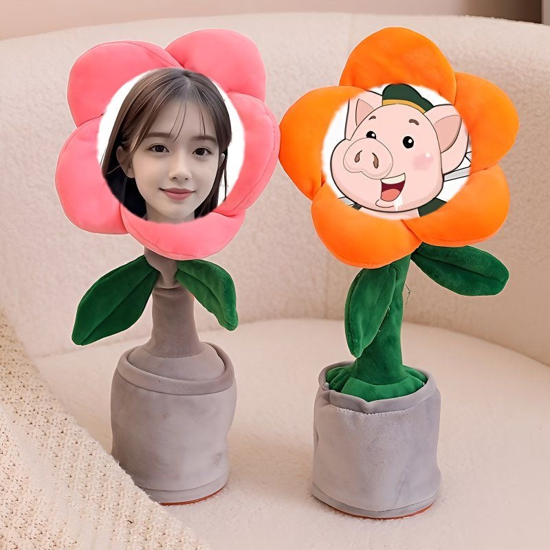Customized photos of sunflowers learning to speak