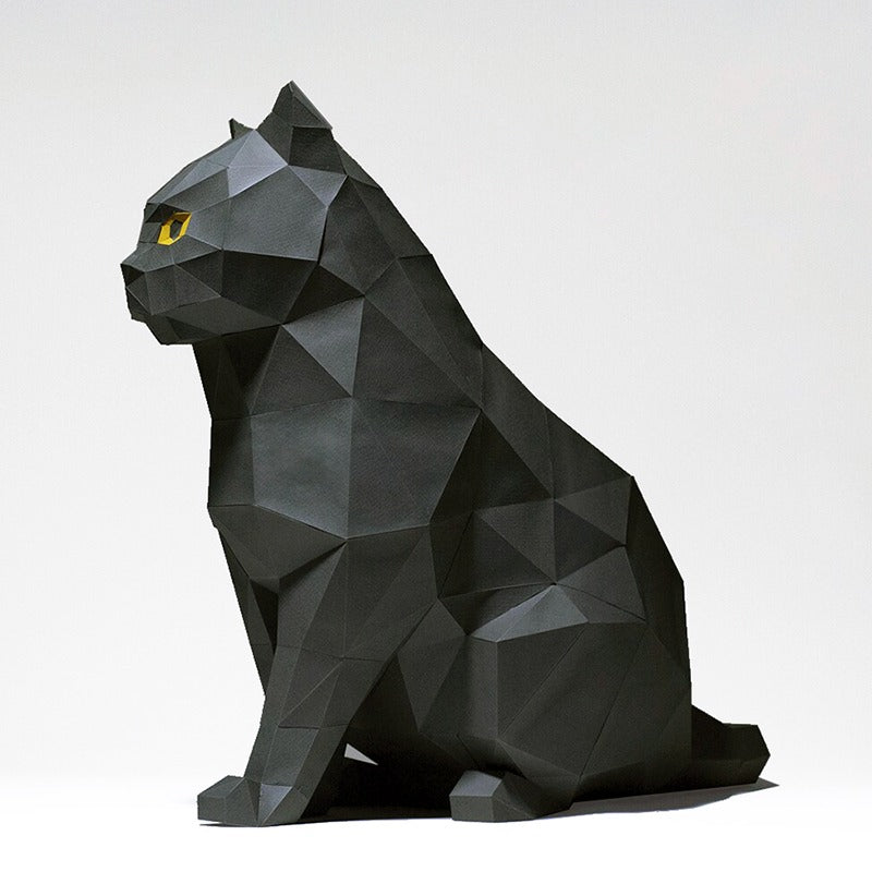 DIY Black Cat 3D Origami