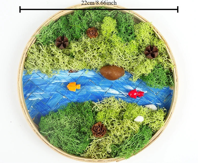 DIY Bamboo Weaving Plant Paintings