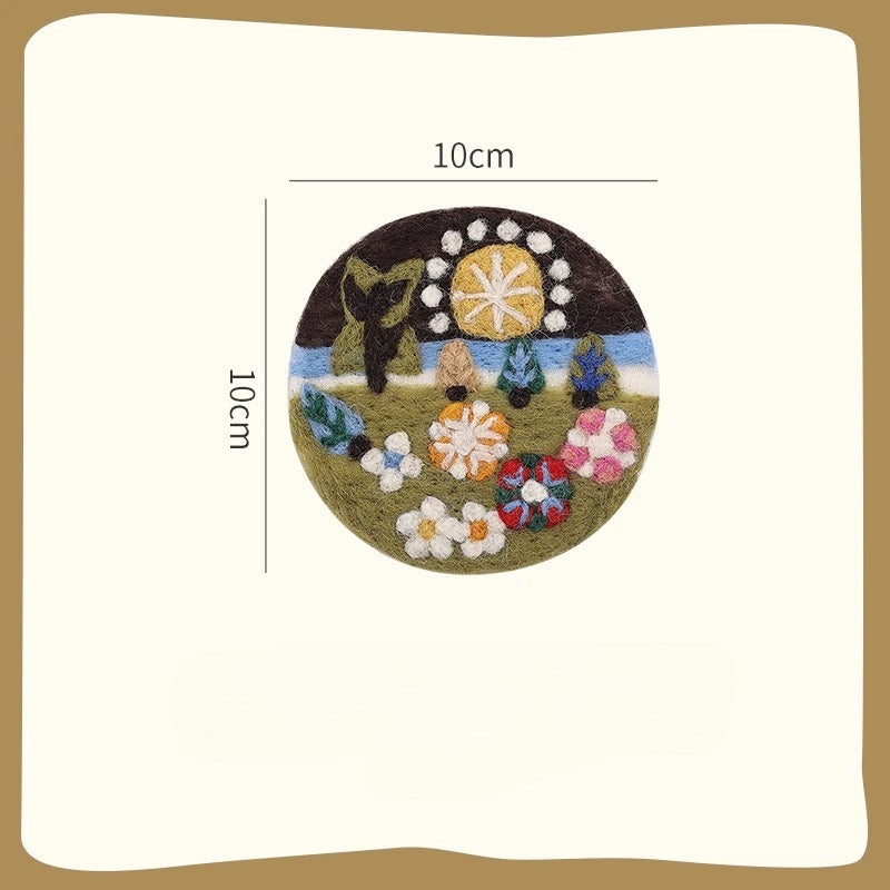 Handmade Wool Felt Coasters