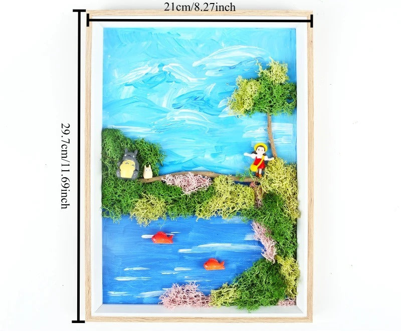 DIY Bamboo Weaving Plant Paintings