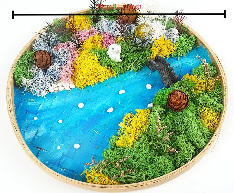 DIY Bamboo Weaving Plant Paintings