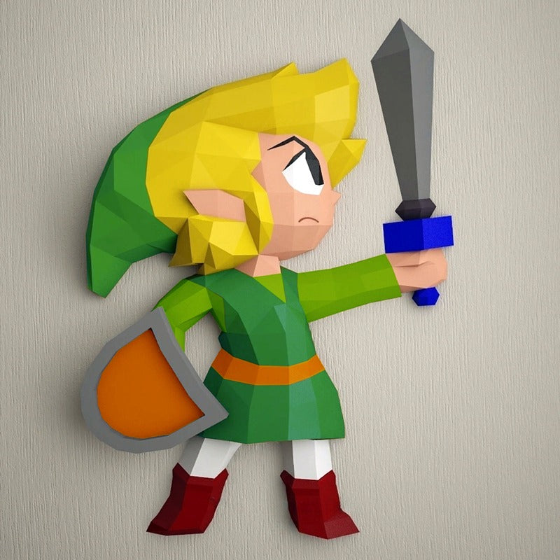 DIY The Legend Of Zelda 3D Origami By Hand