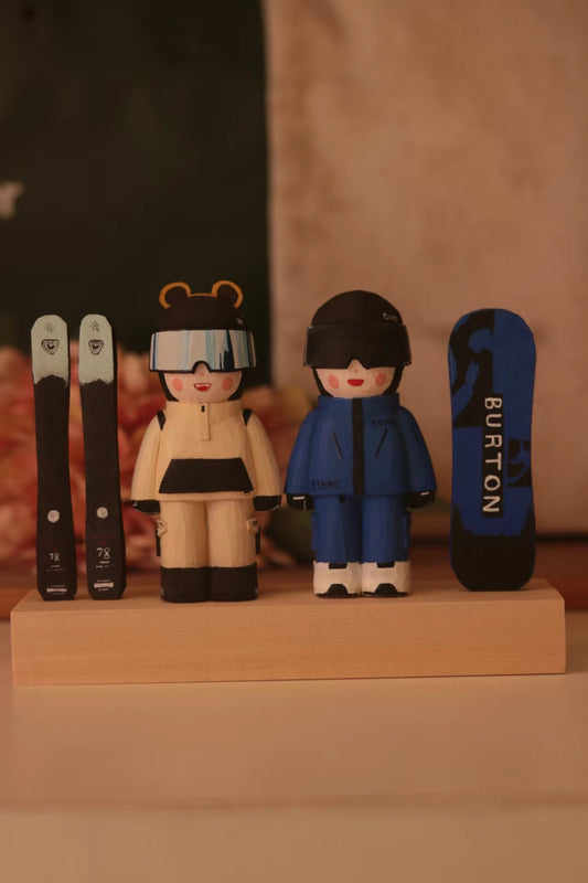 Custom-Made Wood-Carved Dolls