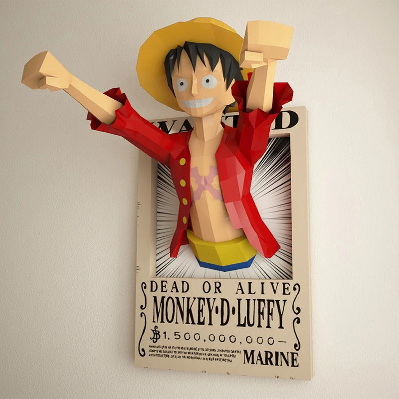 DIY One Piece Luffy 3D Origami