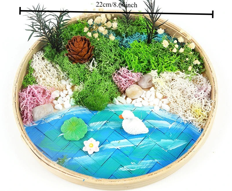 DIY Bamboo Weaving Plant Paintings