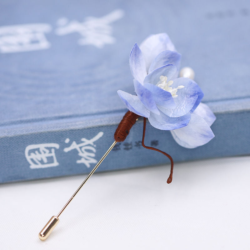 Intangible Cultural Heritage Velvet Flower Brooch