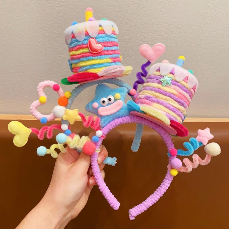 Children Are Playing Around With Hair Bands