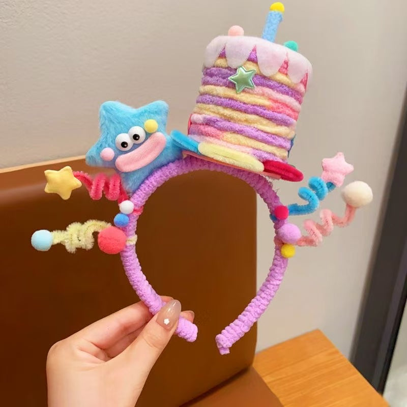 Children Are Playing Around With Hair Bands