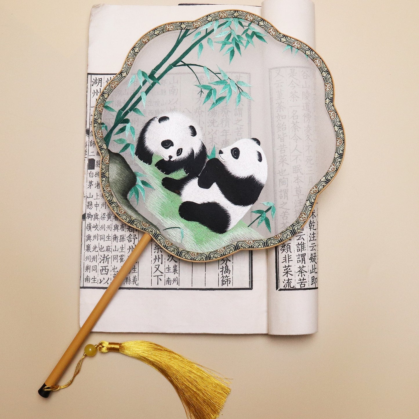 Mulberry silk fan - 我的商店