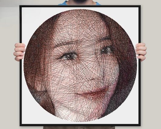 String Art Portraits: Weaving Exclusive Romance with Threads - 我的商店