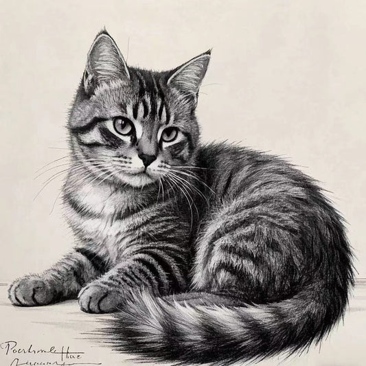 Custom Pencil Drawings: Using Pens as a Medium to Capture Exclusive Tenderness - 我的商店