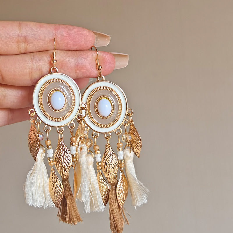 When Intangible Cultural Heritage Tassel Earrings Meet Daily Life: A Awakening of Beauty - 我的商店