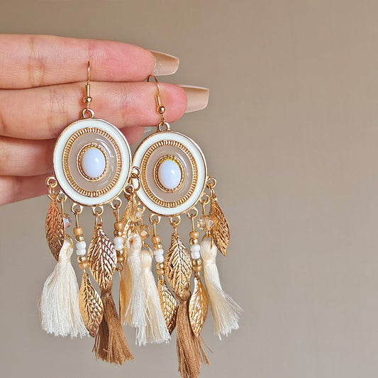 When Intangible Cultural Heritage Tassel Earrings Meet Daily Life: A Awakening of Beauty - 我的商店