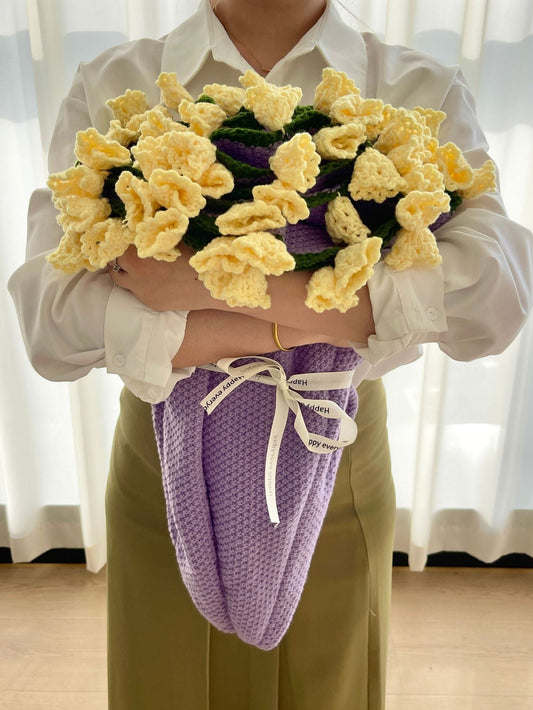 Crocheted Bouquet Blanket: Weaving Romance into Life