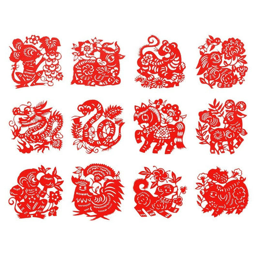 Chinese Intangible Cultural Heritage Paper - cutting: The Twelve Chinese Zodiac Signs, a Cultural Galaxy on Paper