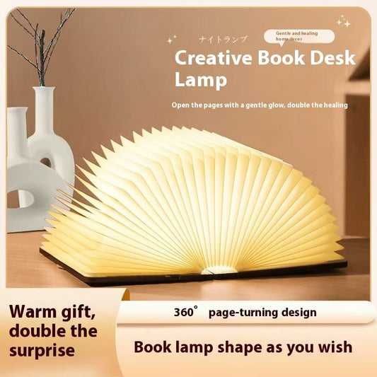 Creative Book Desk Lamp: Infuse Starlight into Pages, Illuminating the Poetic Scroll of Life - 我的商店
