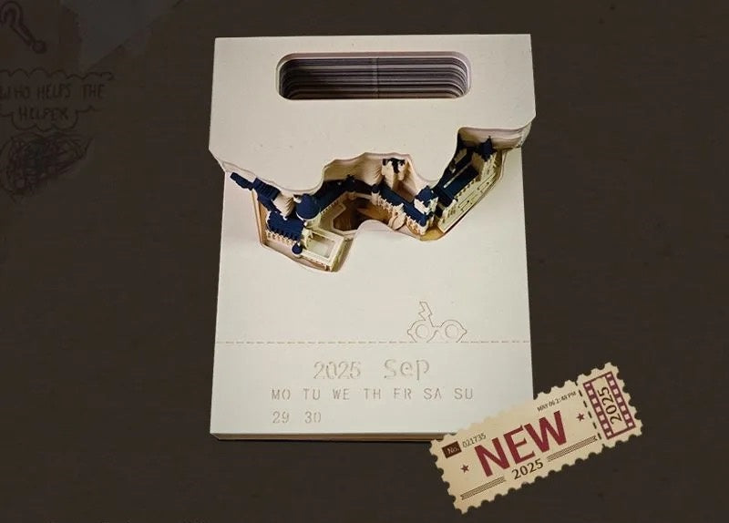 Three-Dimensional Paper-Cut Sticky Notes