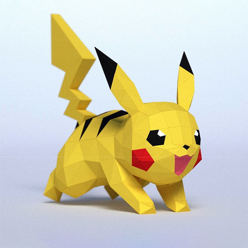DIY Origami Of Pokemon Pikachu On The Ground