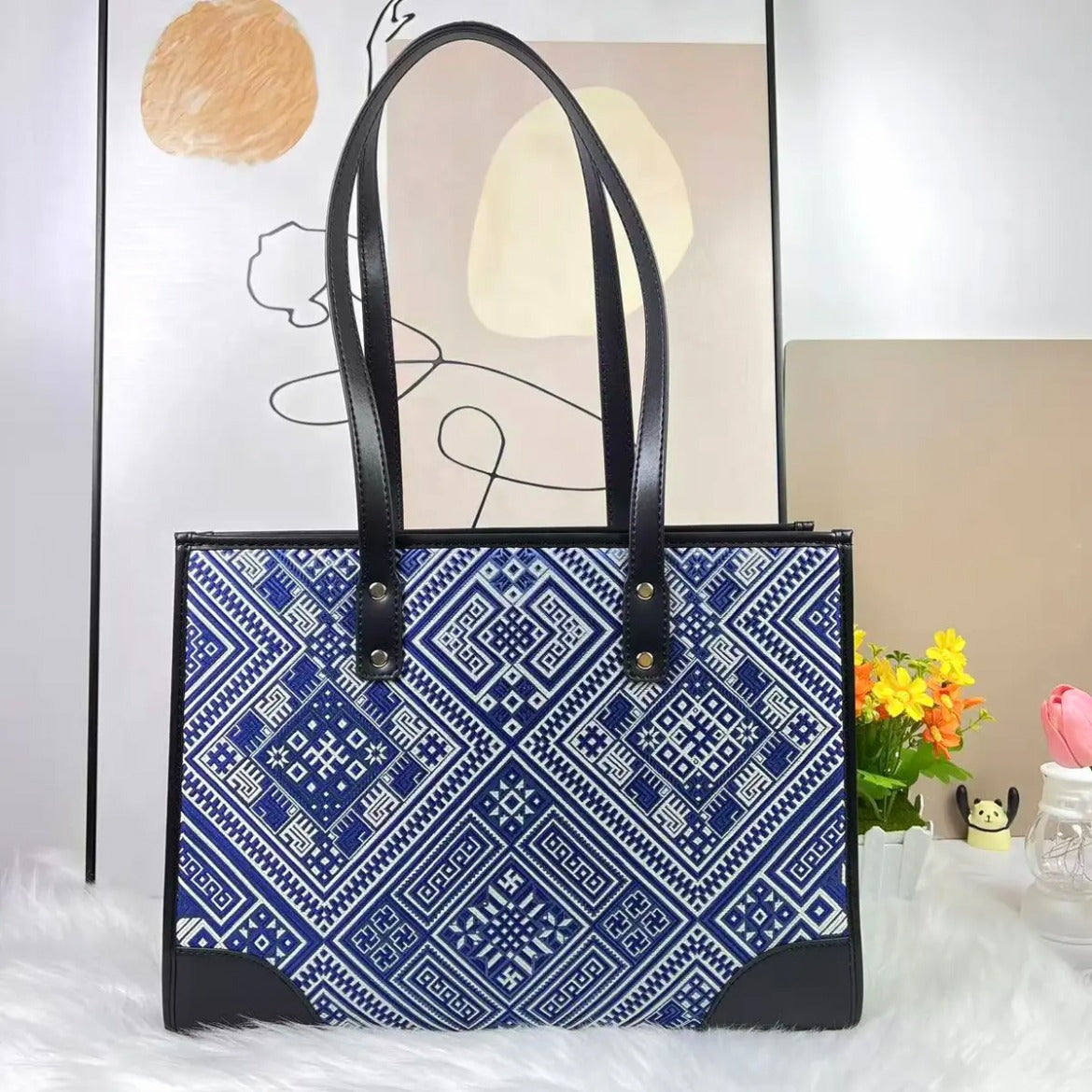 Zhuang brocade square bag - 我的商店