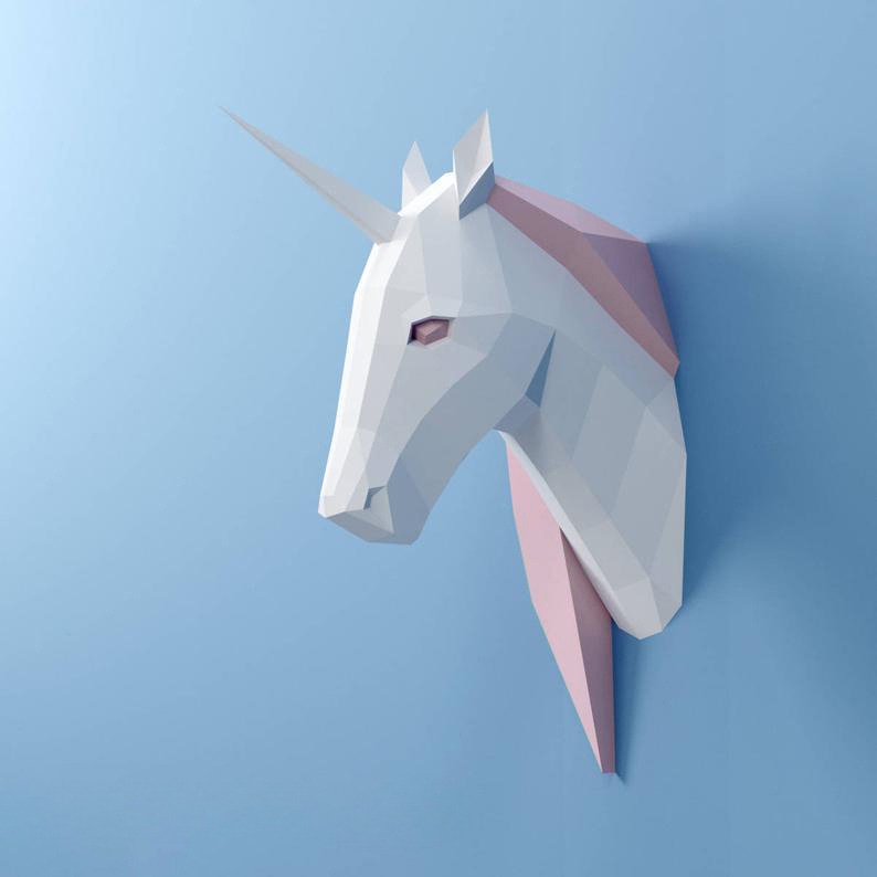 DIY Unicorn 3D Origami