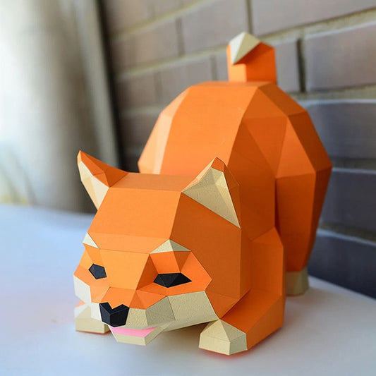 DIY 3D Origami Of A Puppy