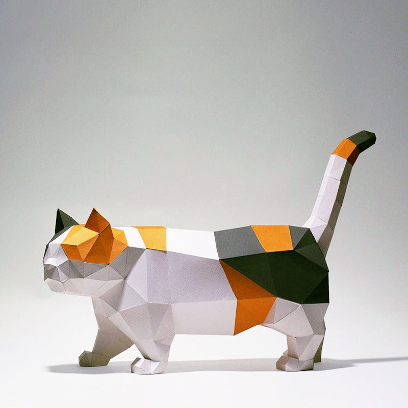 Fat Cat Three-Dimensional Origami