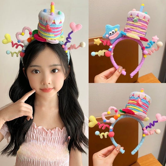 Children Are Playing Around With Hair Bands