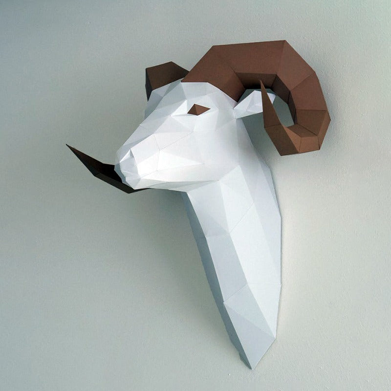 DIY Three-dimensional Origami Of Big-horned Goats By Hand