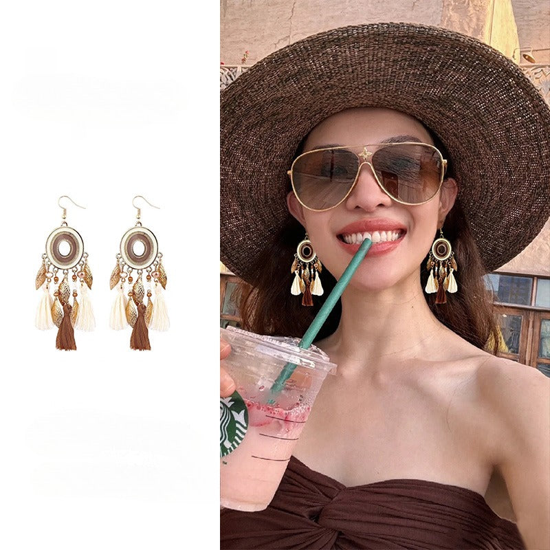 Ethnic style Su earrings - 我的商店