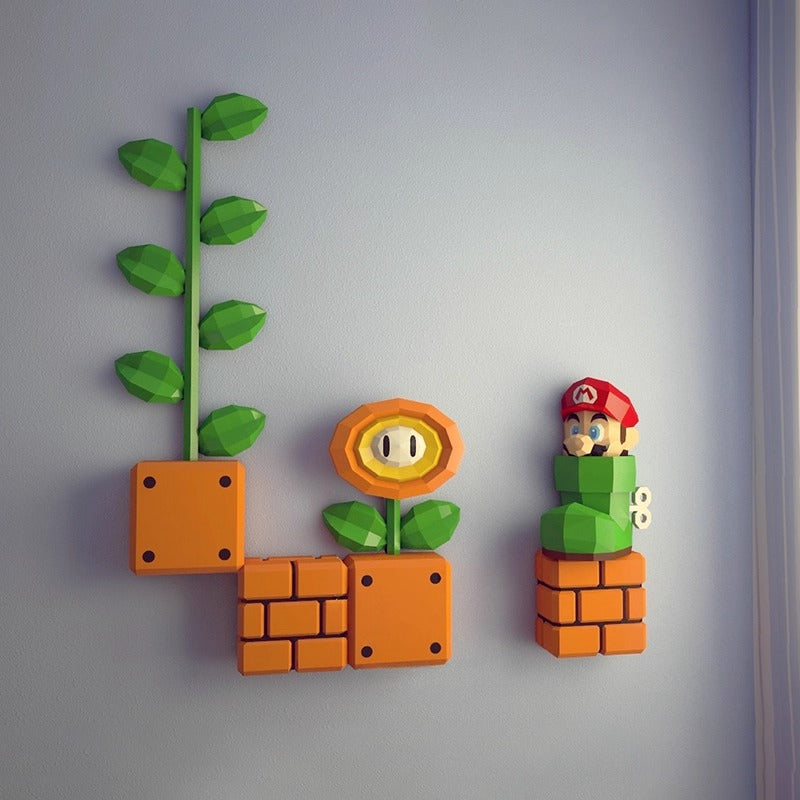 Super Mario DIY Paper Model By Hand