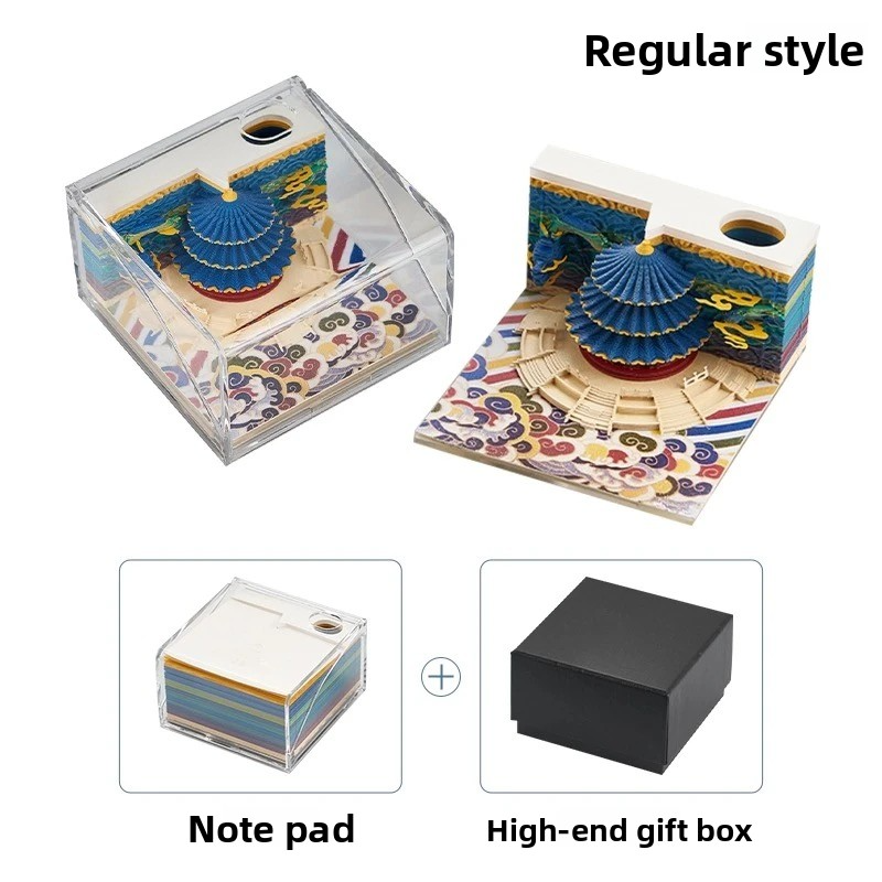 Three-Dimensional Paper Sculpture Of The Temple Of Heaven In Beijing