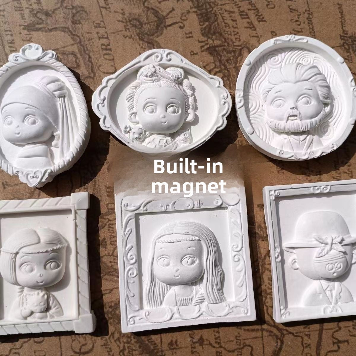 World-Famous Painting Coloring Fridge Magnets
