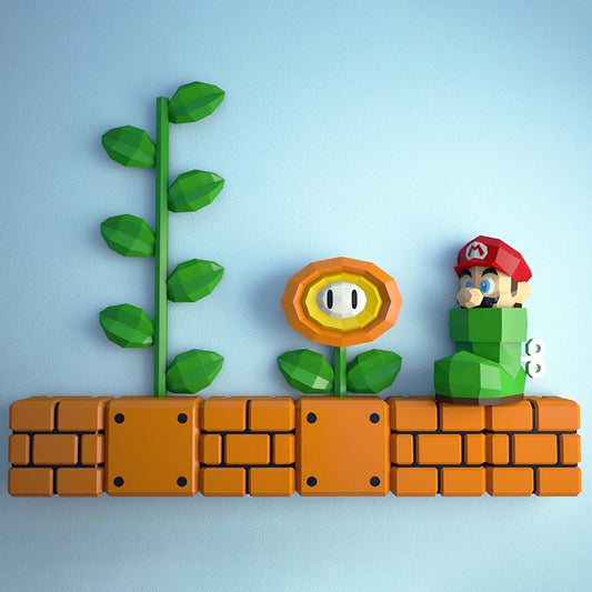 Super Mario DIY Paper Model By Hand