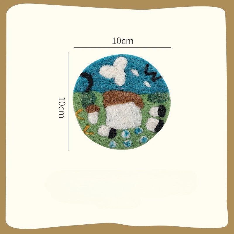 Handmade Wool Felt Coasters