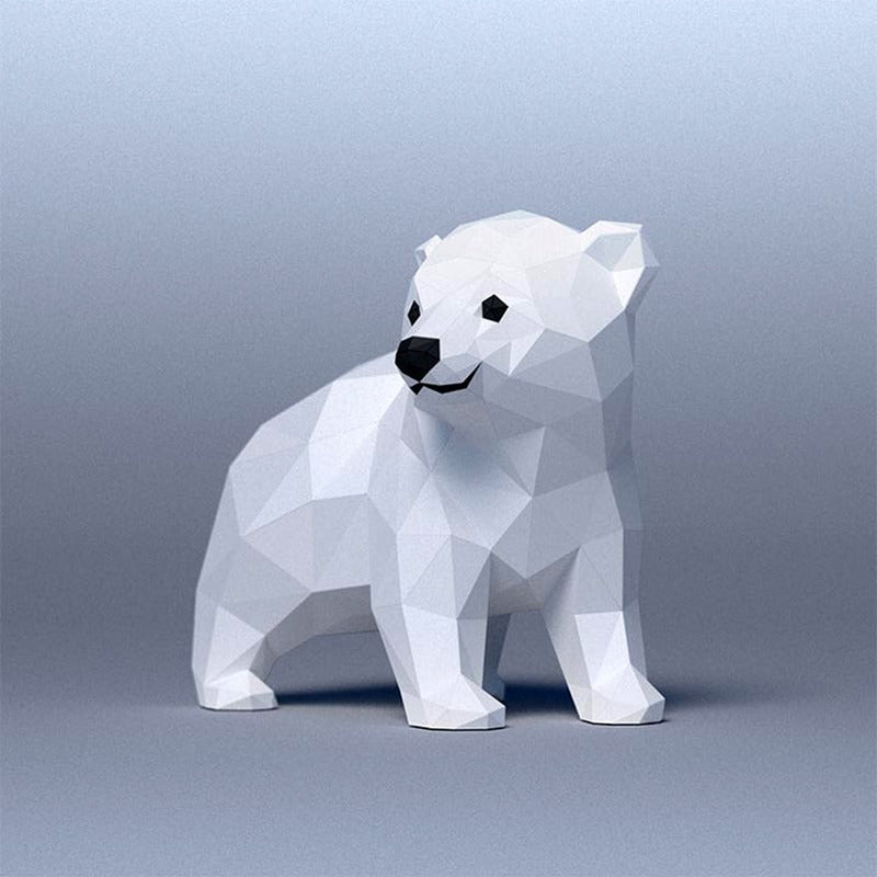 Handmade DIY Polar Bear Baby 3D Origami