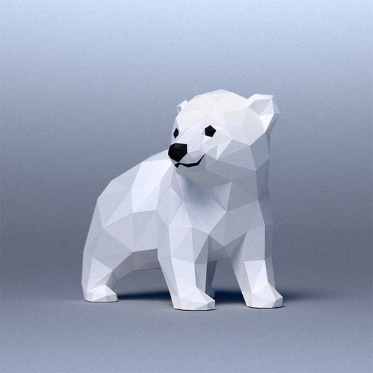 Handmade DIY Polar Bear Baby 3D Origami