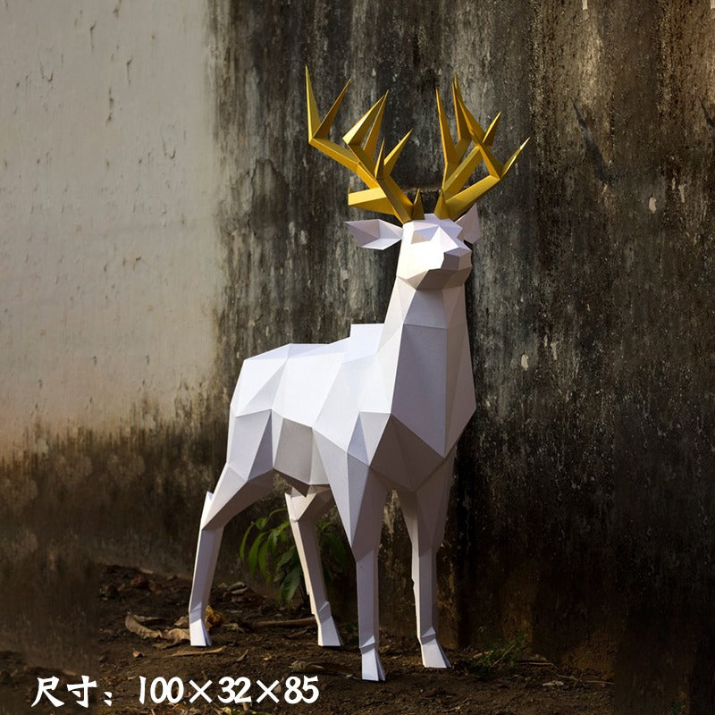 Three-Dimensional Origami Of Deer