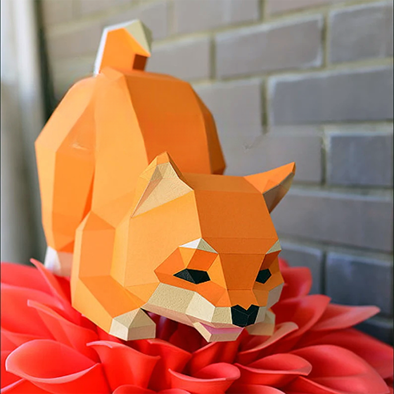 DIY 3D Origami Of A Puppy