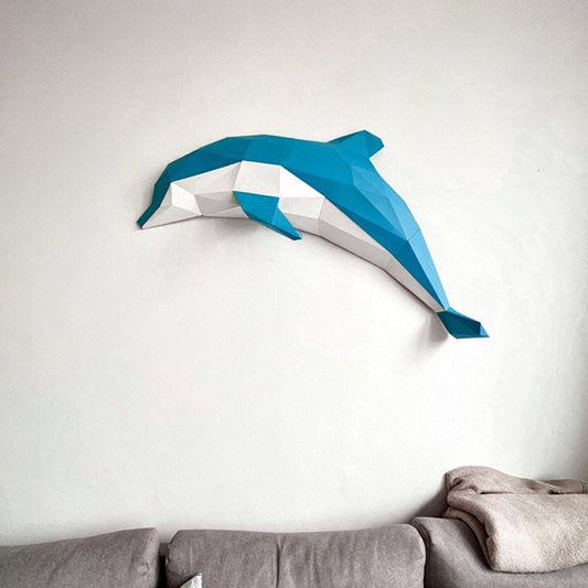 DIY Dolphin 3D Origami By Hand