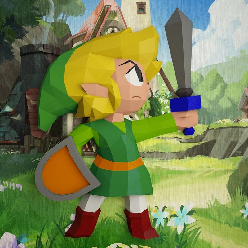 DIY The Legend Of Zelda 3D Origami By Hand