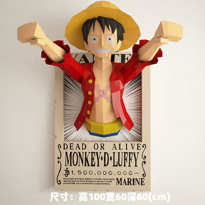 DIY One Piece Luffy 3D Origami
