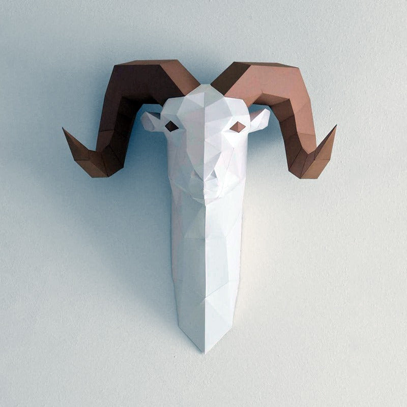 DIY Three-dimensional Origami Of Big-horned Goats By Hand
