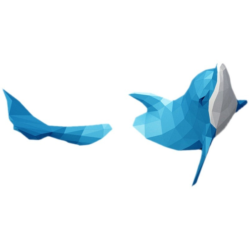 DIY Dolphin 3D Paper Art By Hand