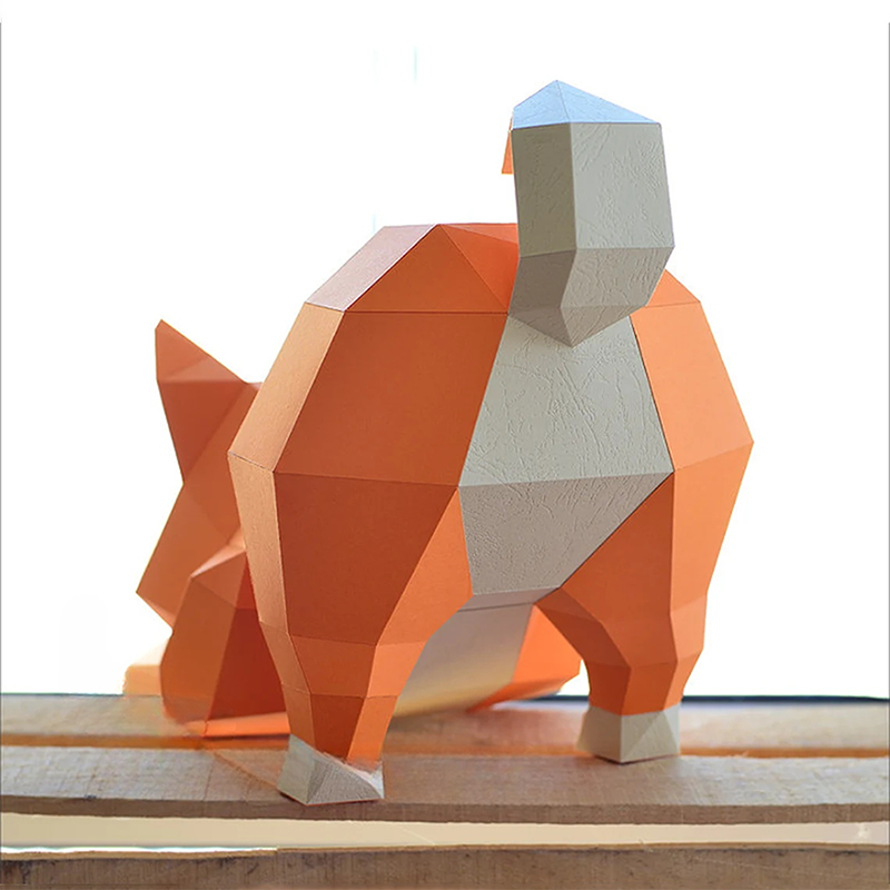 DIY 3D Origami Of A Puppy